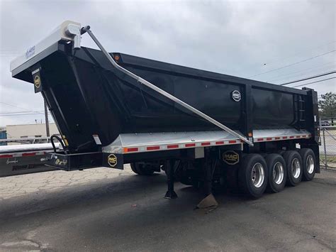 used quad axle dump box steel trailers|Quad Axle End Dump Trailers For Sale .